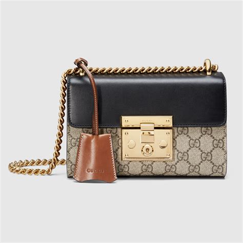 padlock small gucci signature shoulder bag price|genuine gucci padlock bag.